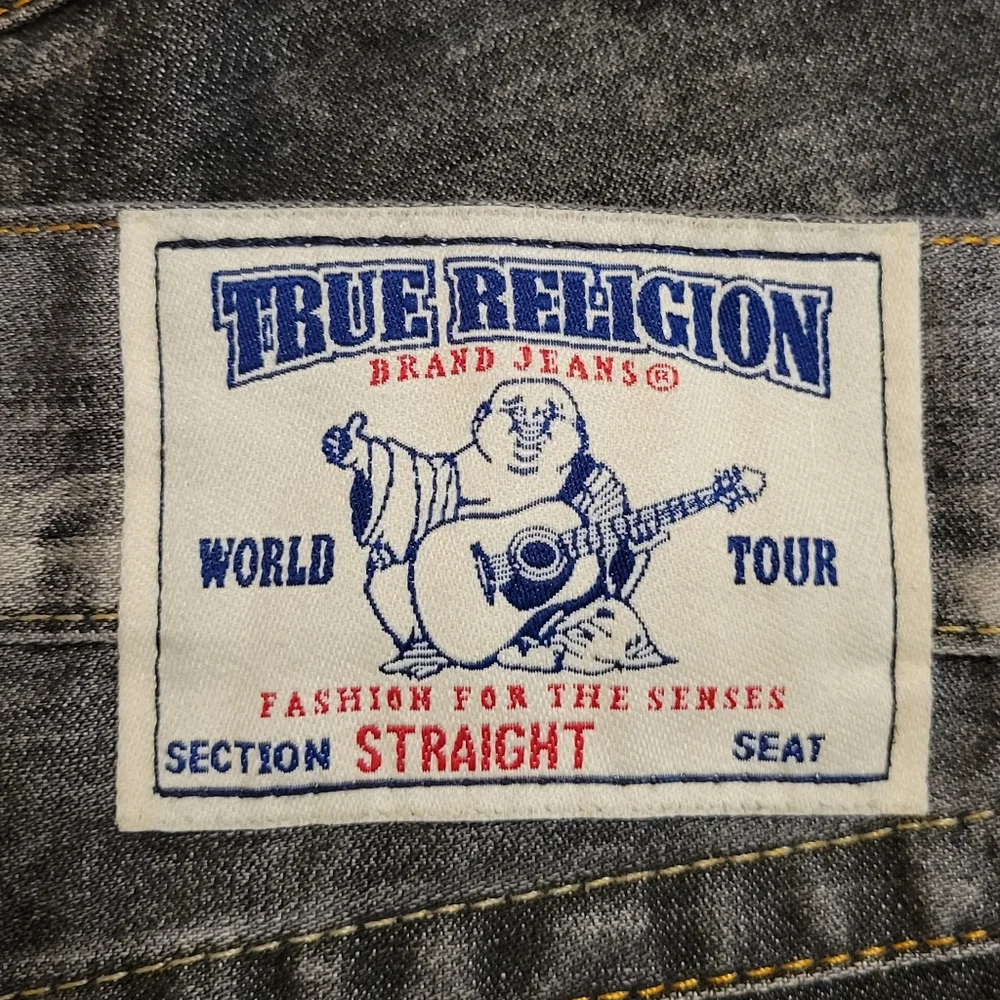 True Religion World Tour Men's Straight W/ Flaps Redtide Jeans - Size (30)